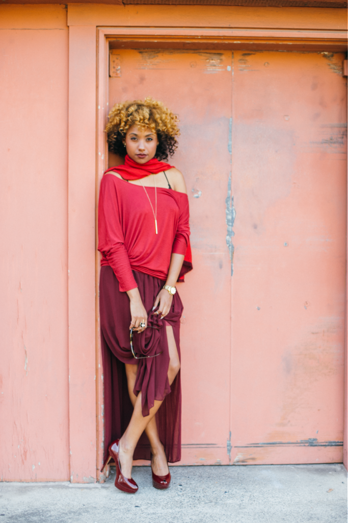 Monochrome, all red outfit, maxi skirt, fall fashion, spring fashion, summer fashion, style, sexy