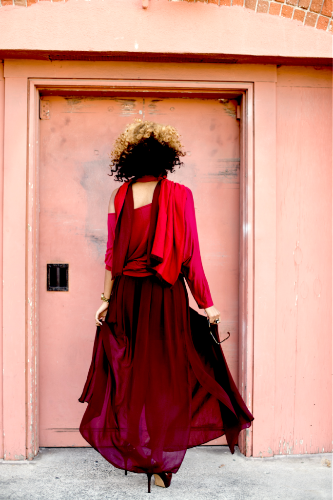 Monochrome, all red outfit, maxi skirt, fall fashion, spring fashion, summer fashion, style, sexy