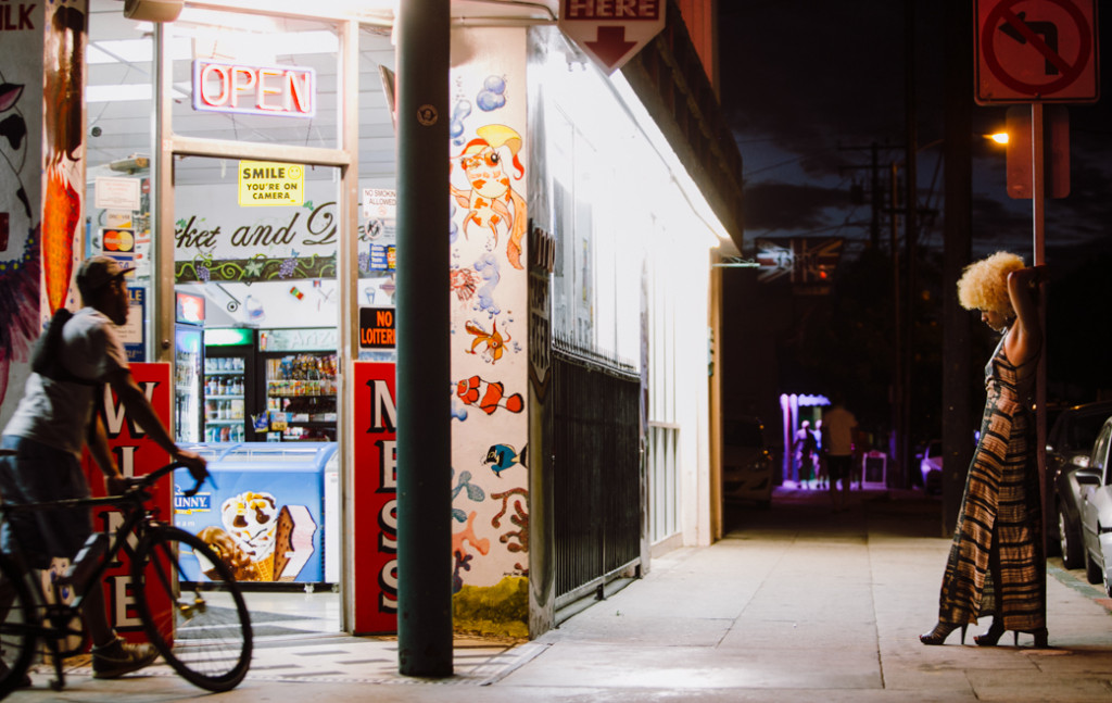 night fashion photography - long beach