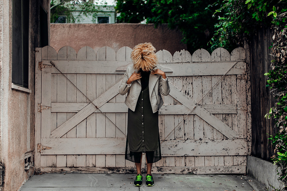 fit femme-dress with sneakers