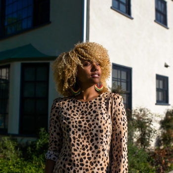 leopard dress with asics sneakers-liveclothesminded-natural hair