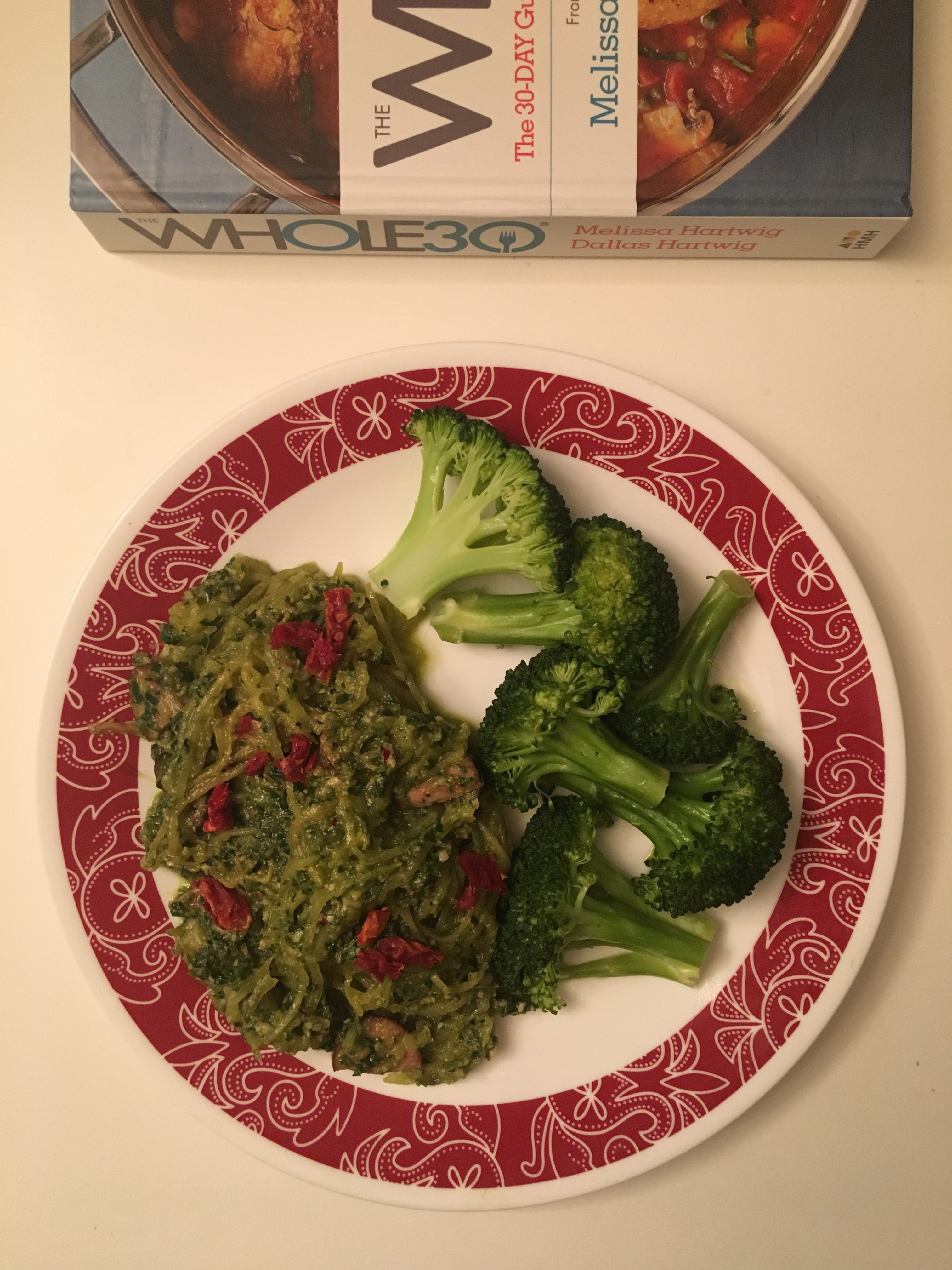 Whole 30 Book Recipe: Pesto Spaghetti Squash