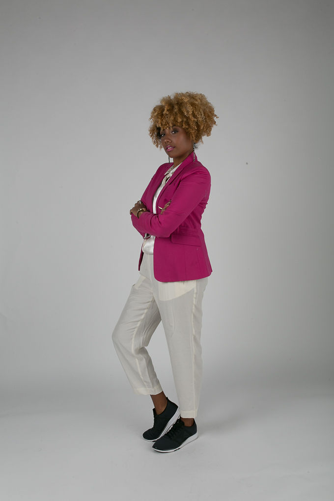 RSEE-LCM-Liveclothesminded-xmmtt-longbeach-7203-blazer-pink blazer-statement blazer-what to wear to work-outfit idea for work-natural hair-blonde curls