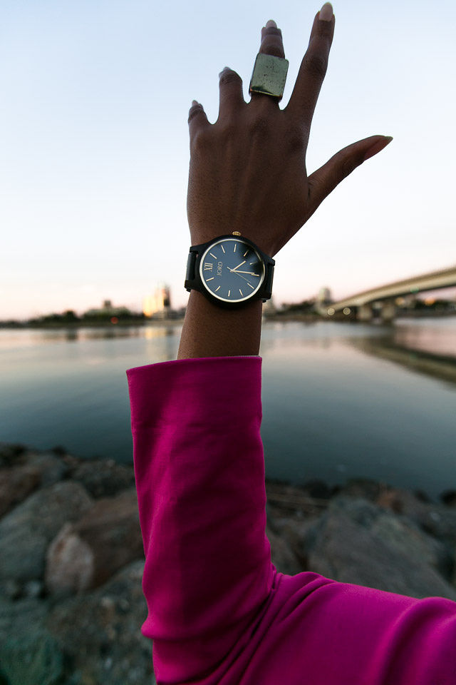 woman's arm wearing a watch