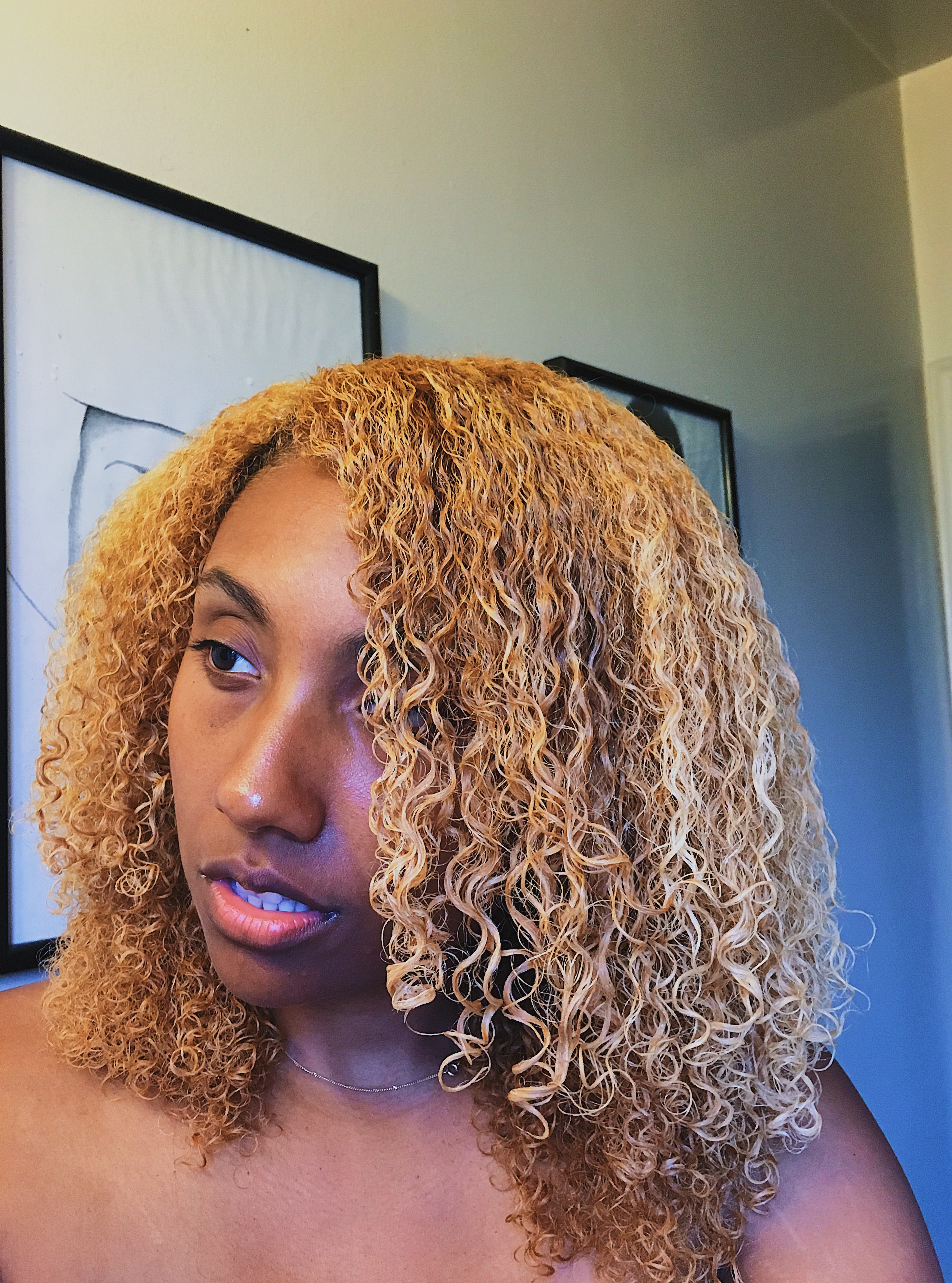 curly hair with leave in conditioner