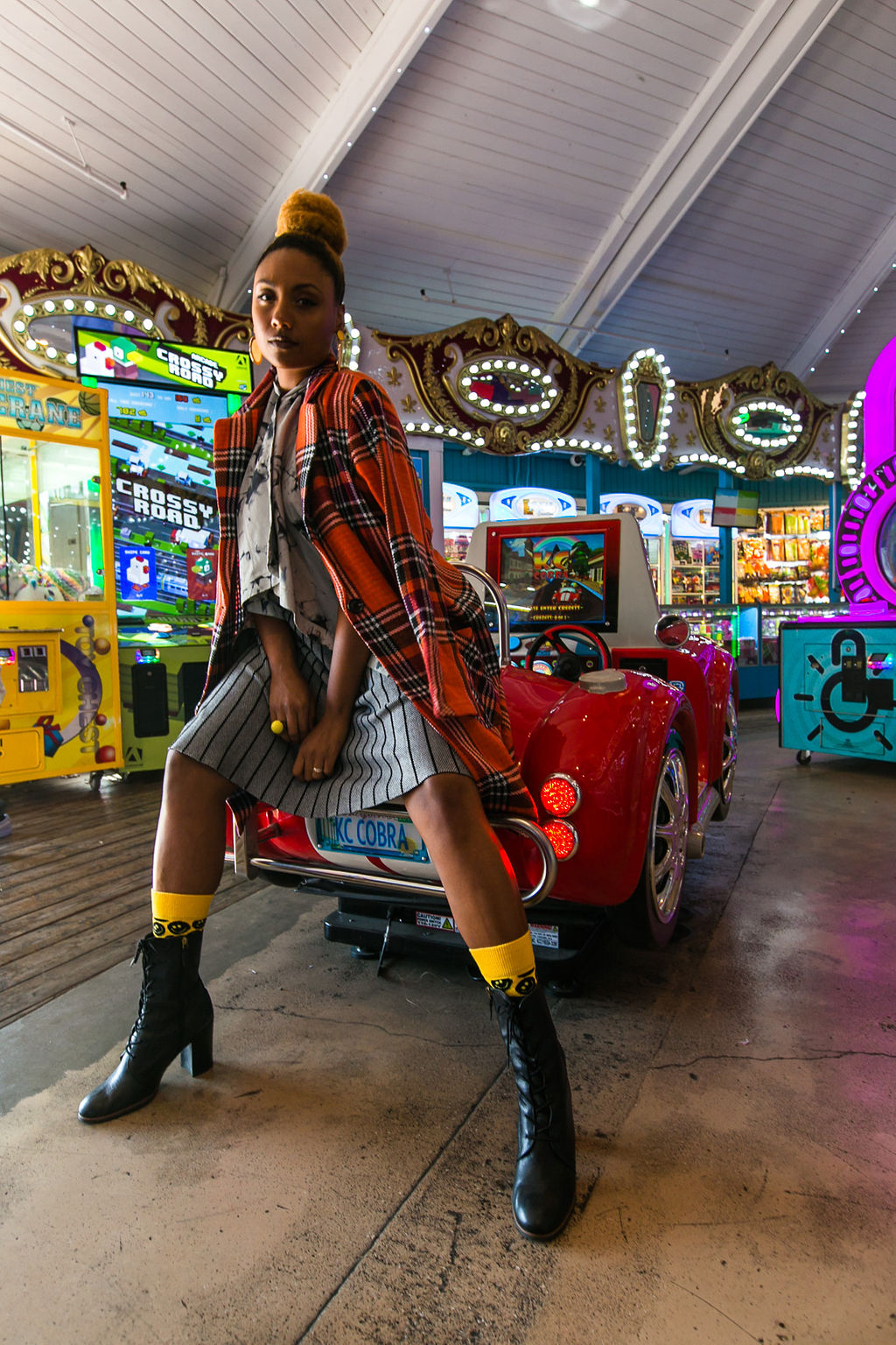 arcade-toy car-fashion photoshoot-nordstrom rack-susina-long beach marina-rsee-xmmtt-wear who you are