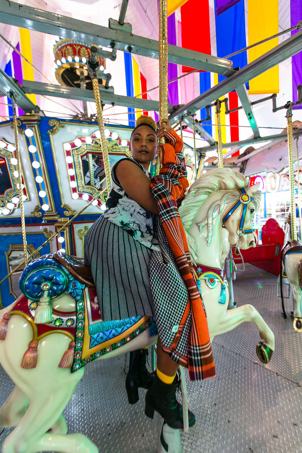 merry go round-fashion photoshoot-nordstrom rack-susina-long beach marina-rsee-xmmtt-wear who you are