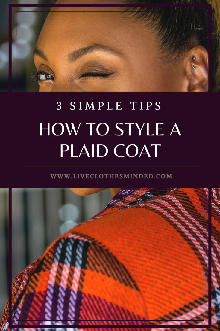 styling a plaid coat article