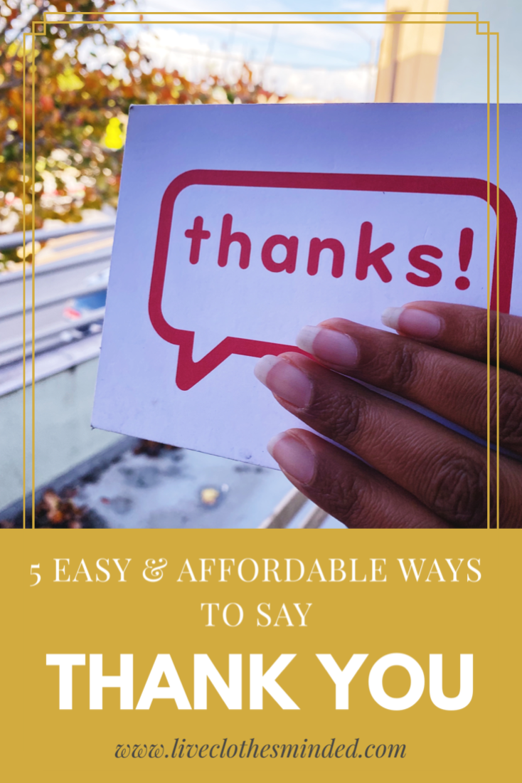 5 Affordable Ways To Say Thank You To Supporters | Live Clothes Minded