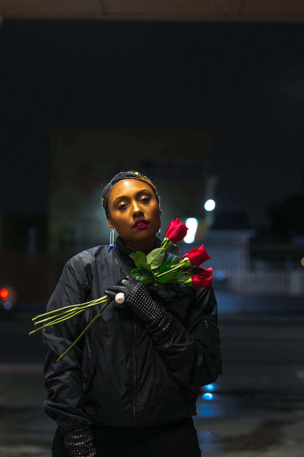 roses-night photography shoot