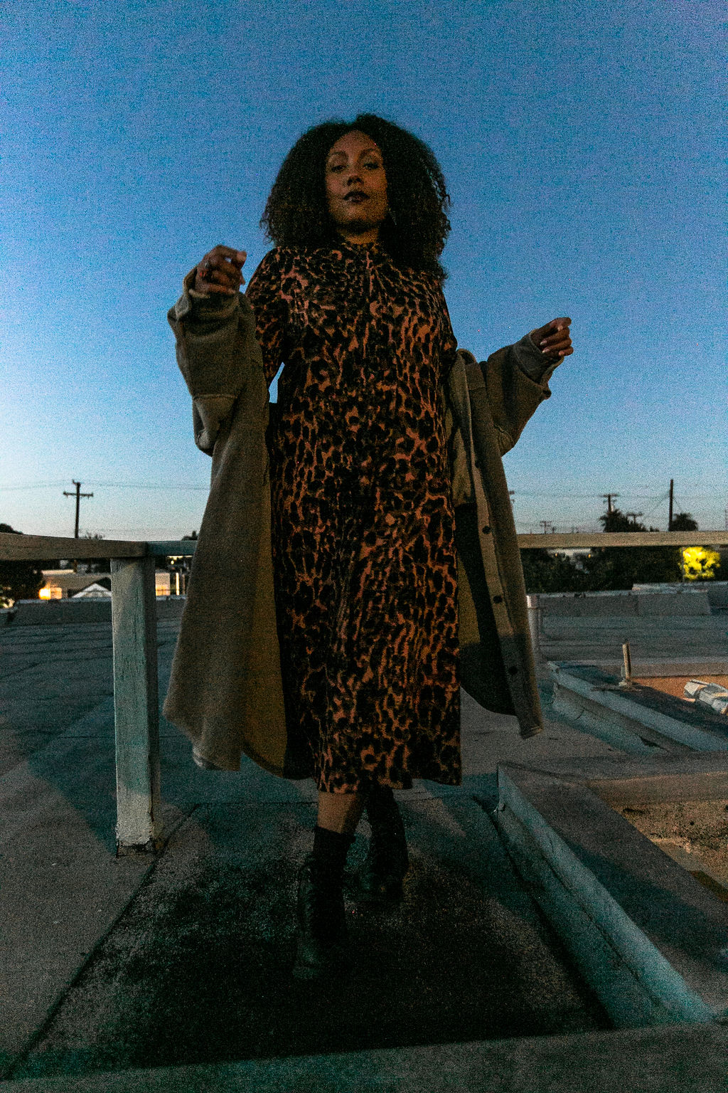 leopard dress-free people jacket-natural hair-liveclothesminded-rsee